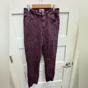 PAIGE Women's Deep Purple Hoxton Ankle Skinny Jeans size 27